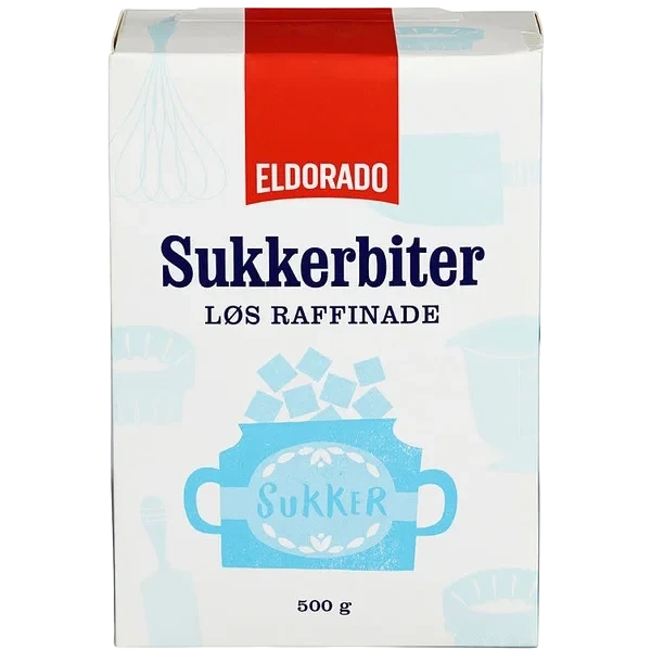 Sukkerbiter Raffinade Løs 500g Eldorado