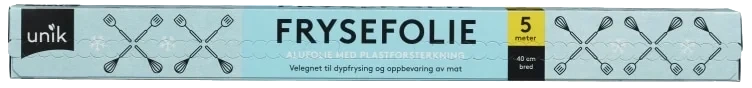 Frysefolie m/Plast 40cmx5m Unik