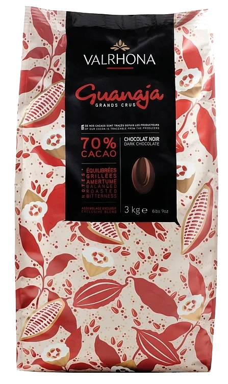 Sjokolade Mørk 70% Guanaja 3kg Valrhona