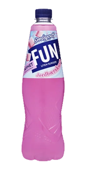 Fun Light Jordbærskum 0,8l
