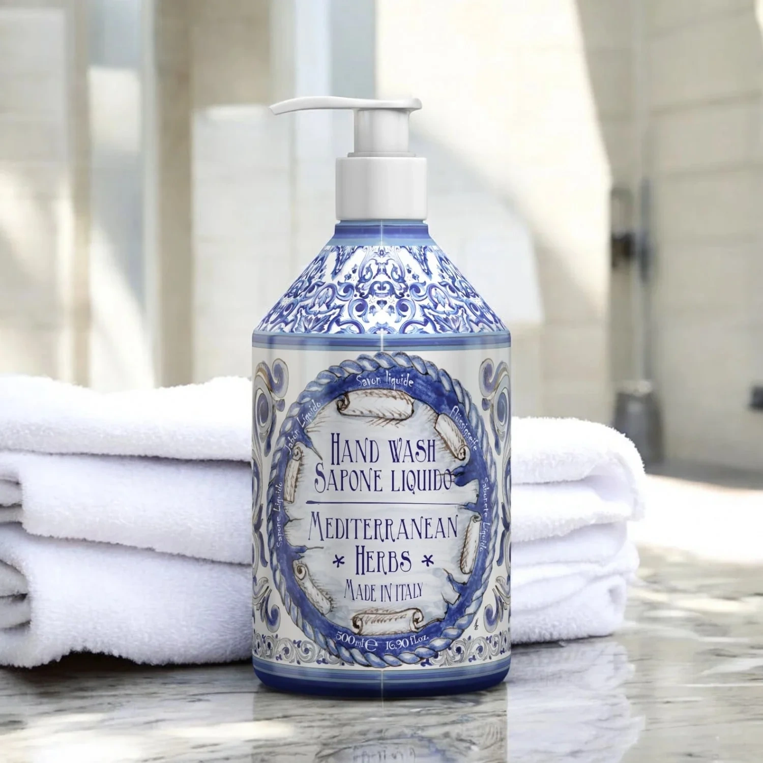 Rudy Profumi Hand Wash Mediterranean Herbs, 500 ml