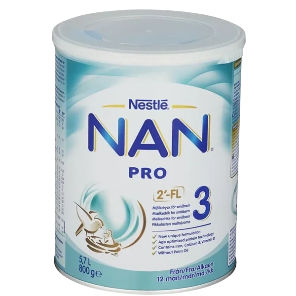 Nan Pro 3 fra 12mnd 800g Nestle