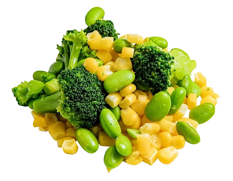 Grönsaksblandning med sojabönor