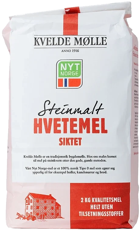 Hvetemel siktet tipo 0, nyt norge  2kg
