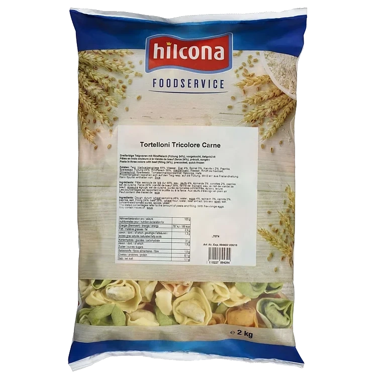 Tortellino Tricolore m/Kjøtt Ferskfrosset 2 kg