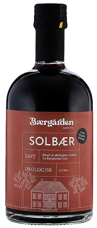 Solbærsaft uten sukker økol.  0,7l