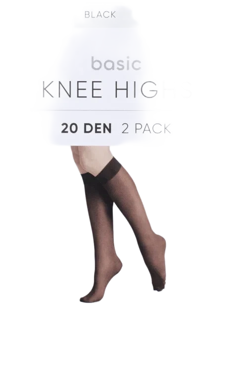 Knee Highs X2 Onesize Black La Mote