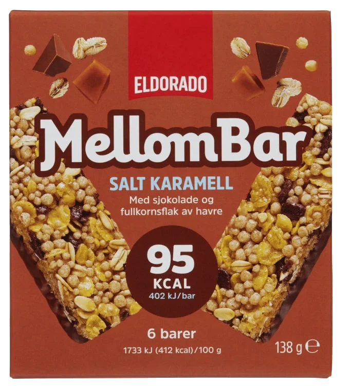 Mellombar Salt Karamell 138g Eldorado Eske 10stk