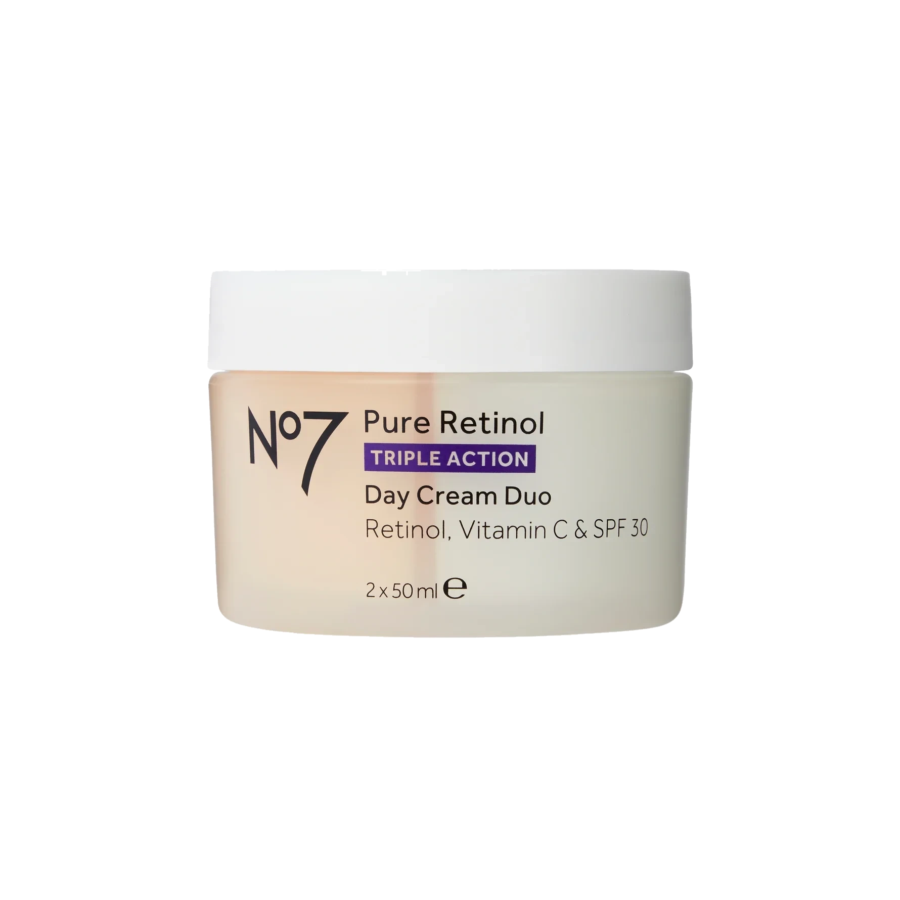 No7 Pure Retinol Triple Action Day Cream Duo 2 x 50ml