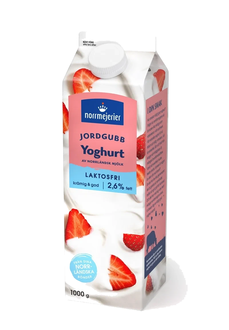 Fruktyoghurt 2.6% Laktosfri Jordgubb