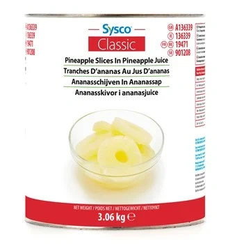 Ananas skivor i ananasjuice