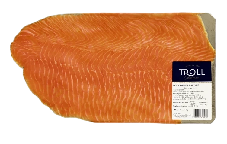Ørret Røkt skivet 500g Troll