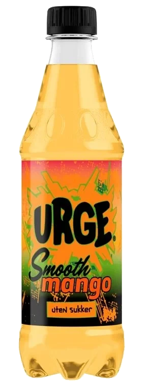 Urge u/Sukker Smooth Mango 0,5l flaske