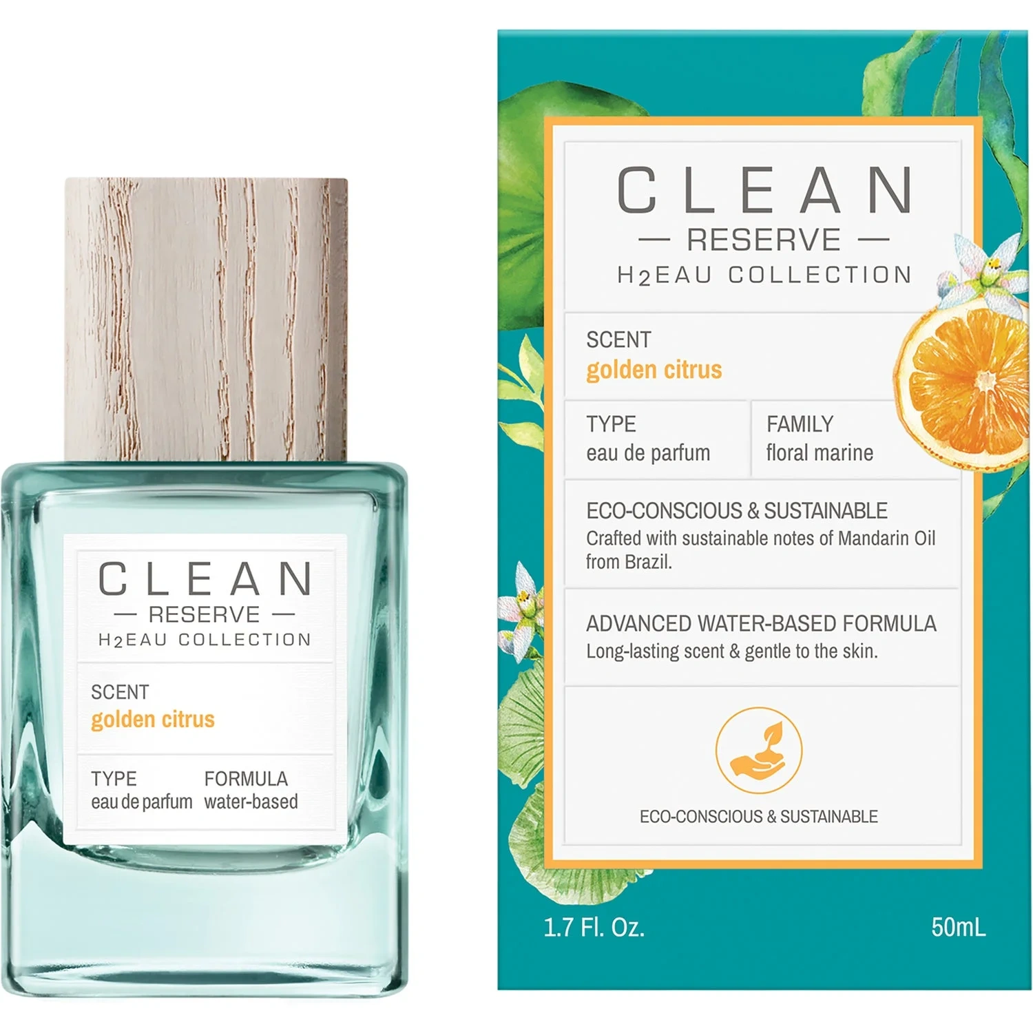 Clean Reserve H2EAU Golden Citrus Eau de Parfum 50 ml
