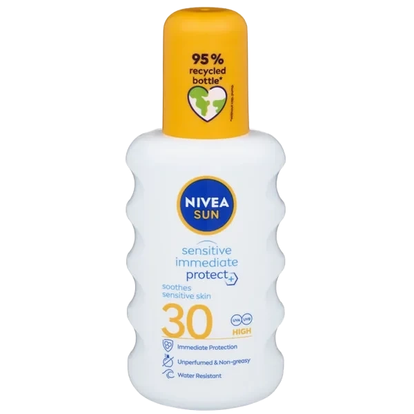 Nivea Sun Sensitive Immediate Protect Soothing Spray Spf 30, 200ml