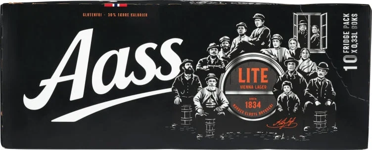 Aass Lite Vienna Lager Glutenfri 0,33l Bks 10stk