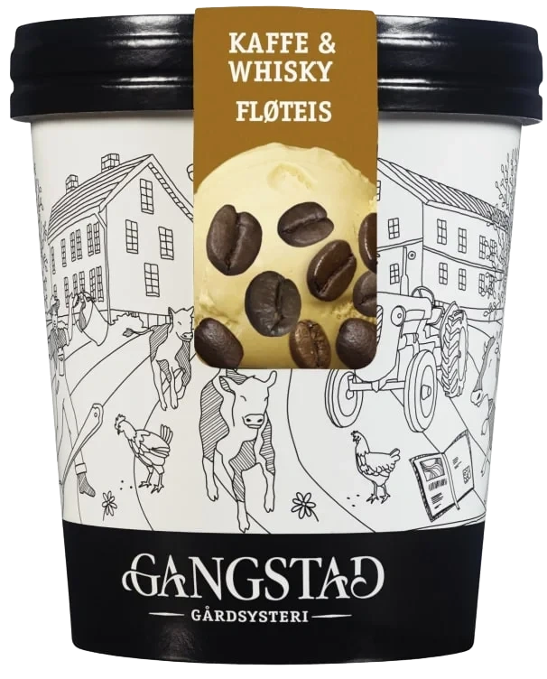 Kaffe & Whisky fløteis