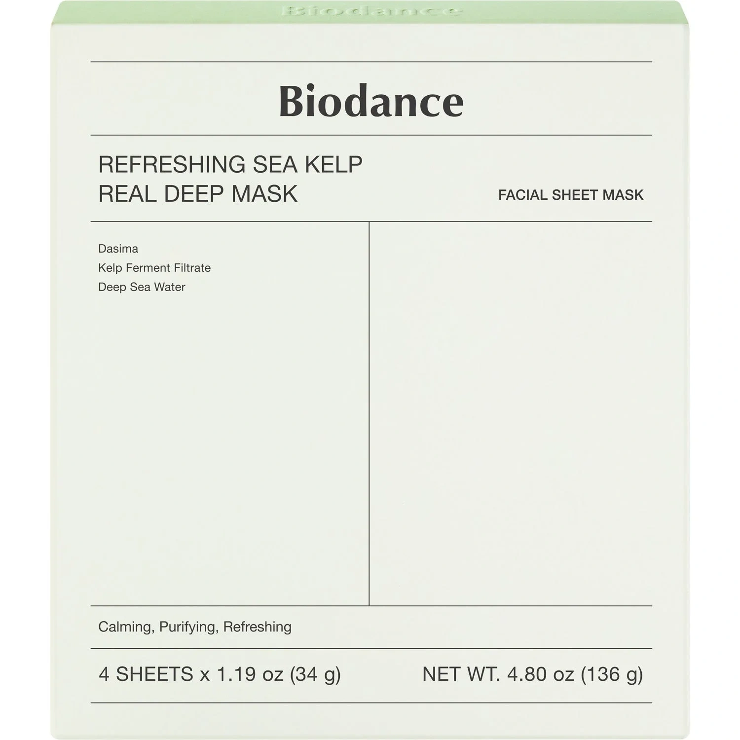 Biodance Refreshing Sea Kelp Real Deep Mask