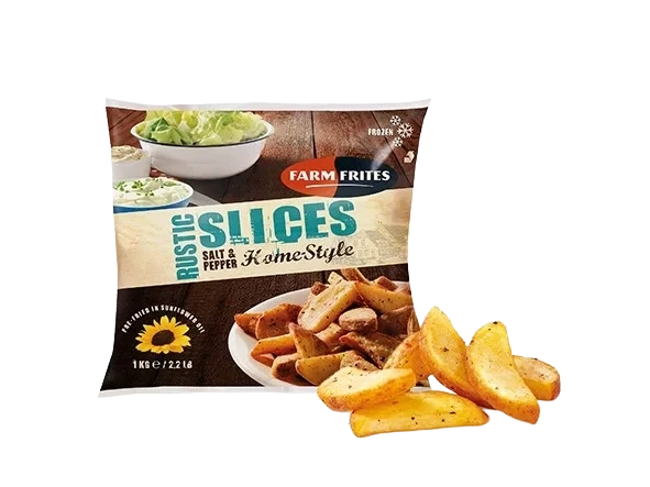 FARM FRITES FROSEN Home-Style Rustika Skivor S&P