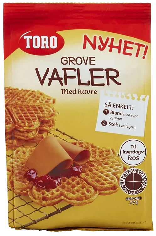 Grove vafler bakemiks   224g