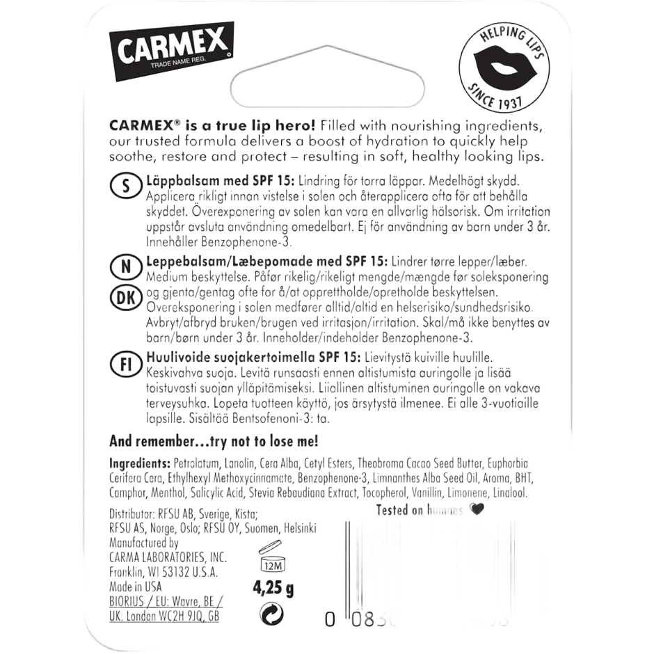 Carmex Lip Balm Classic Stick