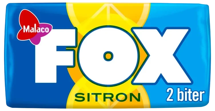Fox Karamell Sitron 2bit 14,5g Malaco