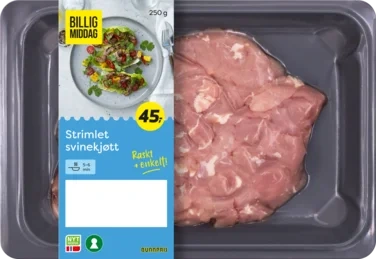 Billig Middag Svin Strimler 250g