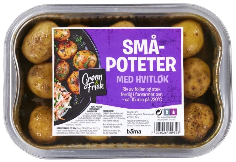 Småpoteter m/Hvitløk 350g Grønn&Frisk