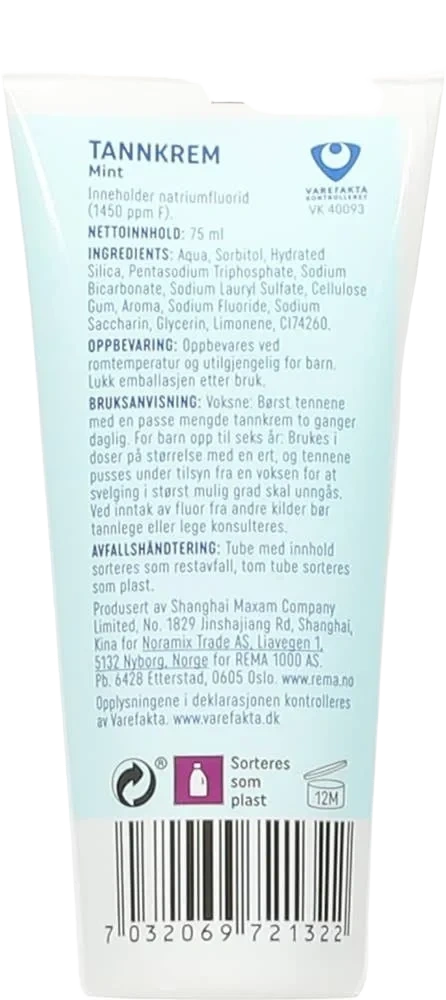 Tannkrem Mint