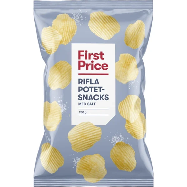 Potetsnacks Salt 140g First Price