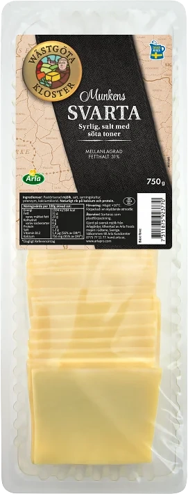 Munkens Svarta skivad ost 31%