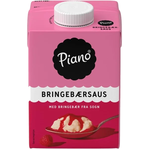 Piano Bringebærsaus 1/2l Tine