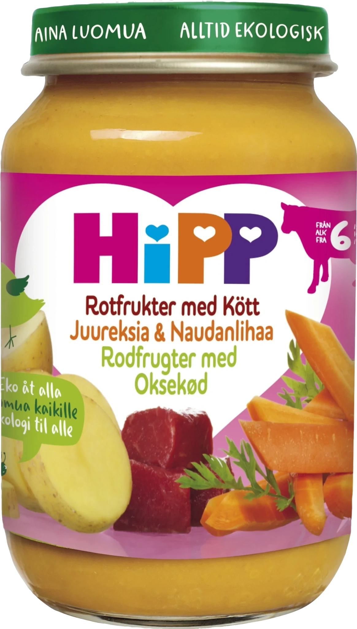 Rotfruktsgryta med nötkött 6m