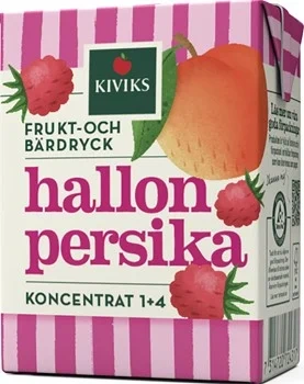 Kiviks Hallon Persika fruktdryck koncentrat