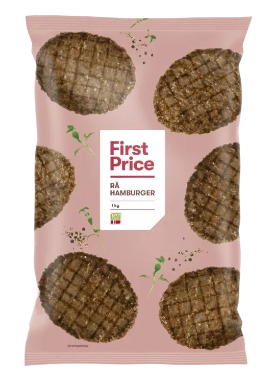 Hamburger Rå 80% Kjøtt 1kg First Price