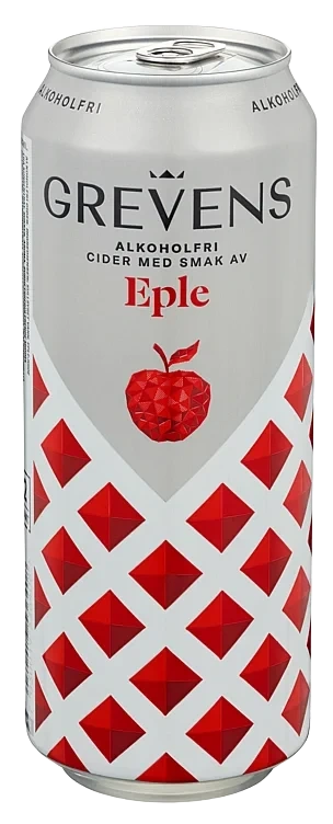 Grevens Cider Eple Alkoholfri 0,5l boks