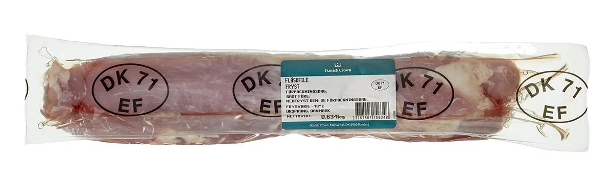 fryst fläsk filé