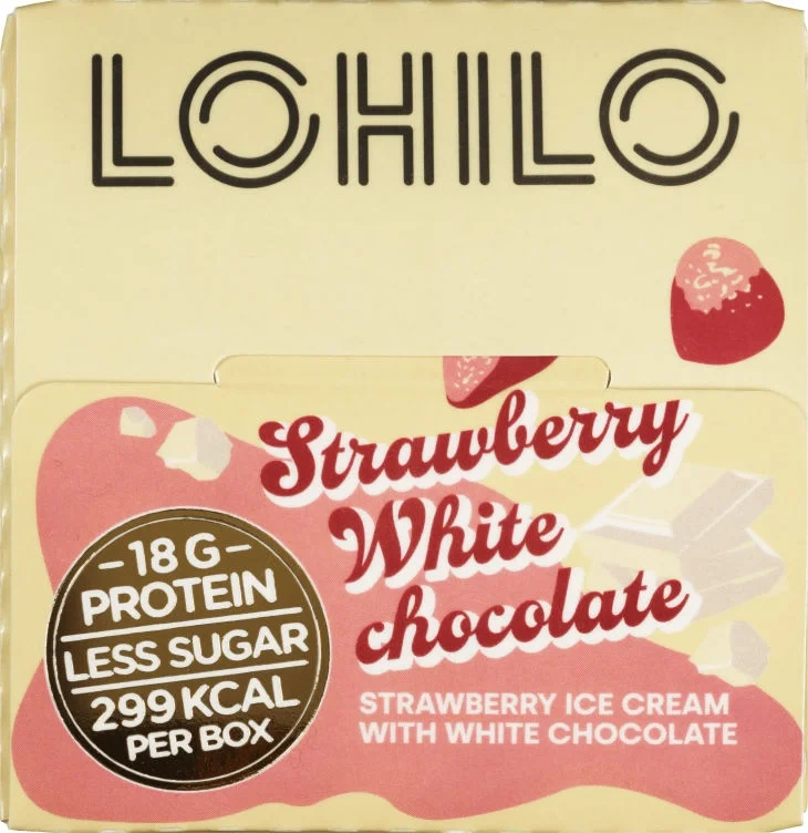 Lohilo Iskrem Strawberry White 350ml