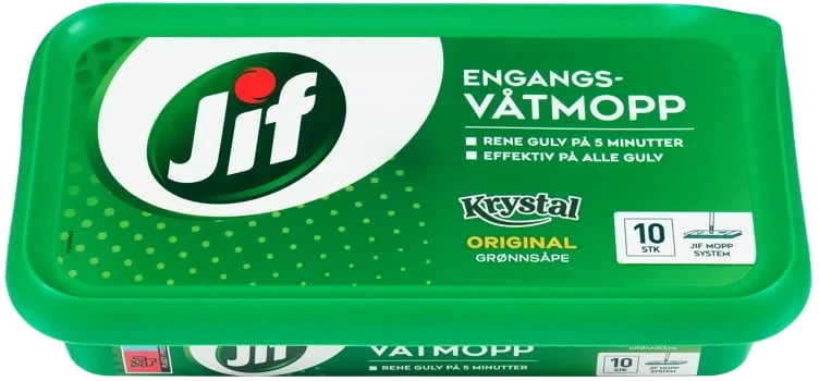 Jif engangsvåtmopp krystal original  10stk