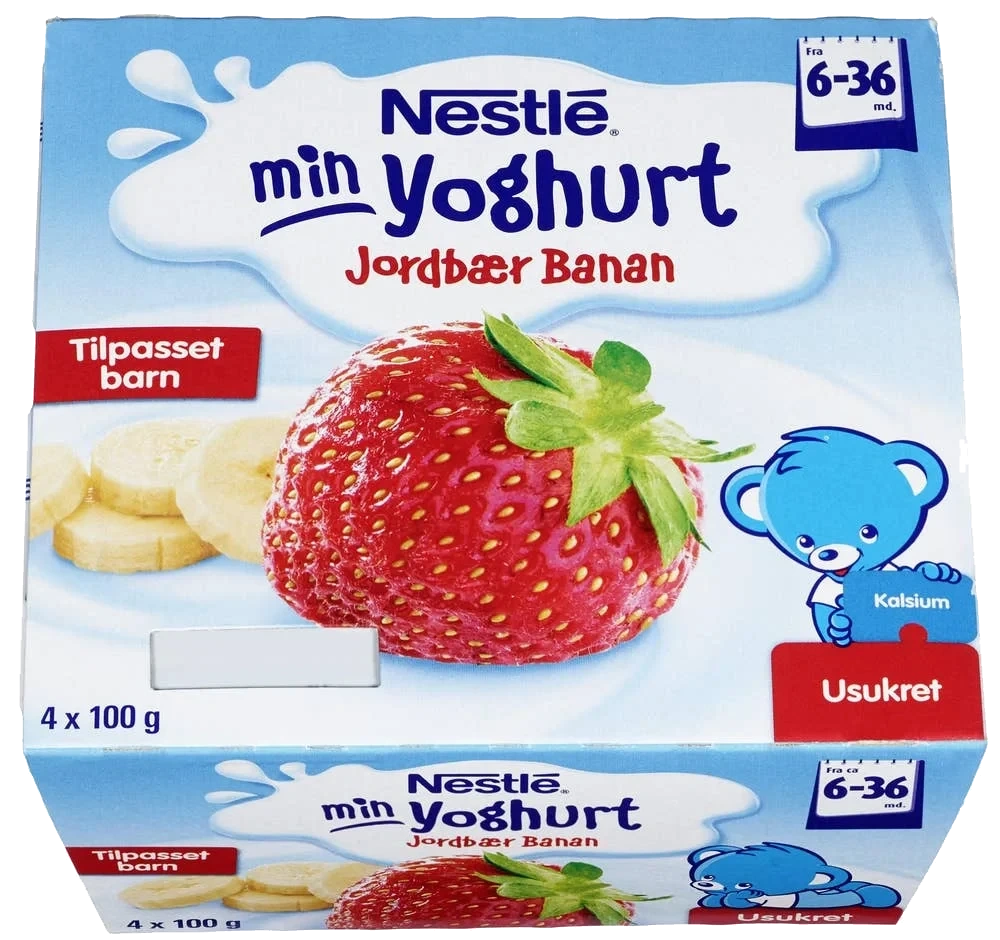 Min yoghurt banan og jordbær Fra 6 mnd, 400 g
