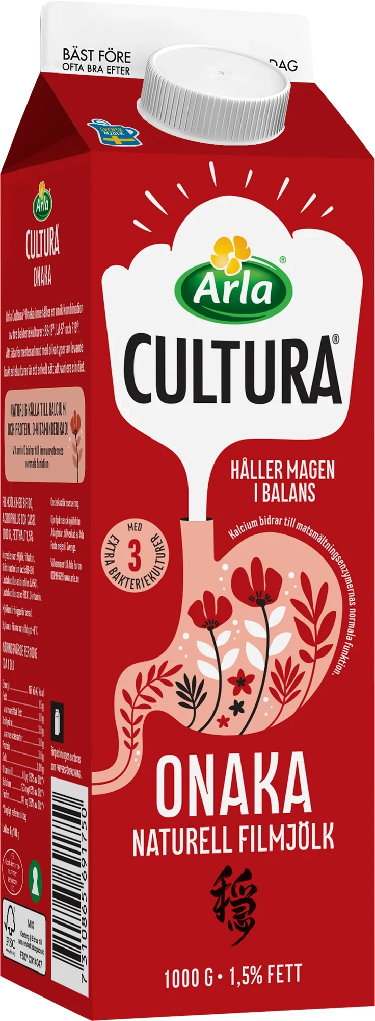 Cultura® Onaka filmjölk naturell