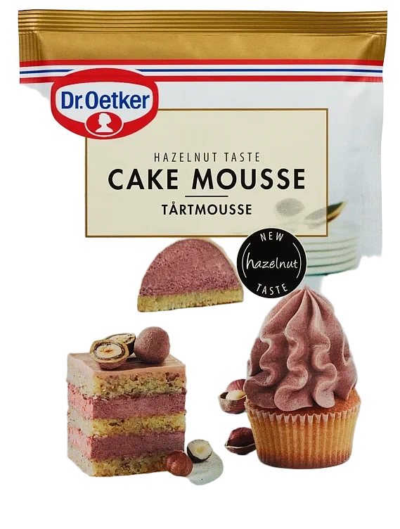 Kakemousse Hasselnøtt 120g Dr.Oetker
