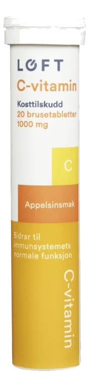 Vitamin C Brusetablett Appelsin 20stk Løft