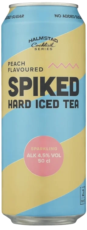 Halmstad Spiked Hard Iced Tea Peach 0,5l boks