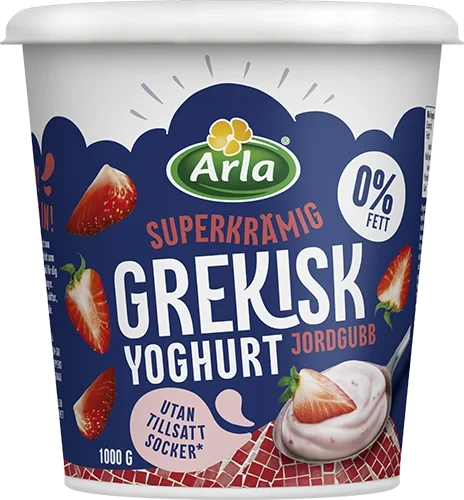 Grekisk yoghurt jordgubb 0%