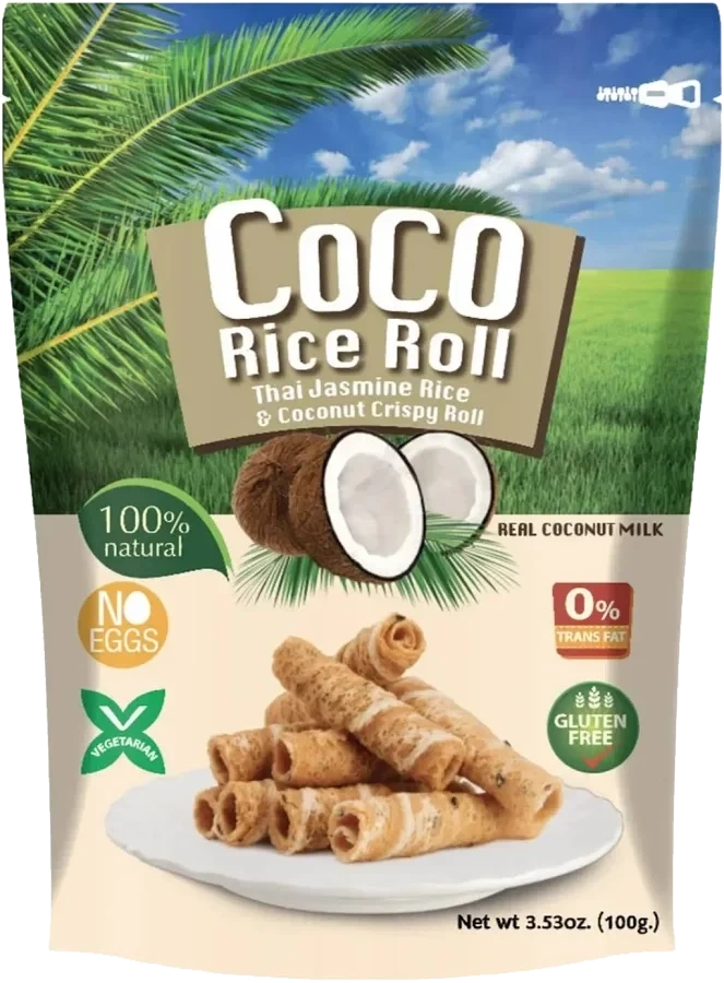 Coco Rice & Coconut Crispy Roll 100g