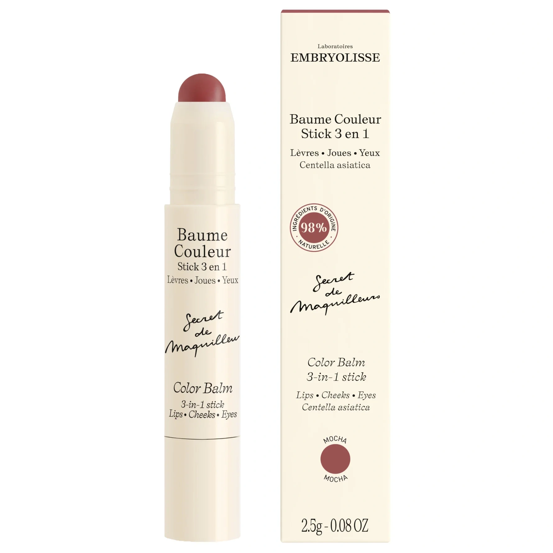 Embryolisse Color Balm 3-In-1 Stick Mocha