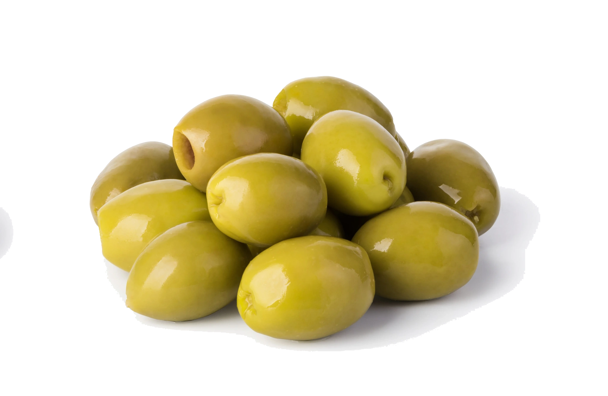 Oliv grön pimientos urkärnad