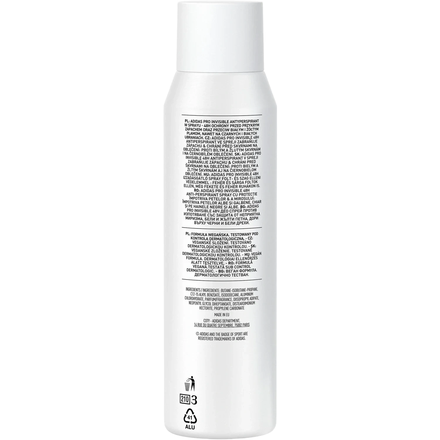 Adidas Pro Invisible Woman Deodorant Spray