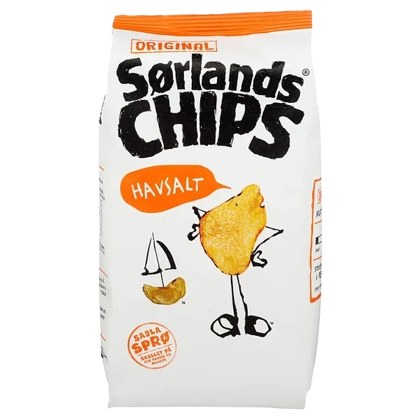 Sørlandschips Original Havsalt 190g